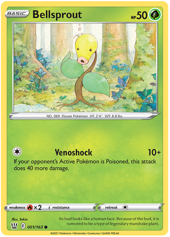 Bellsprout (001/163) [Sword & Shield: Battle Styles] | L.A. Mood Comics and Games