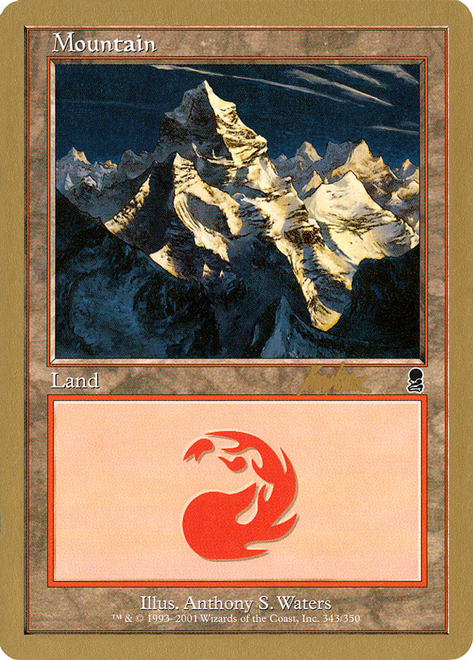 Mountain (bk343) (Brian Kibler) [World Championship Decks 2002] | L.A. Mood Comics and Games