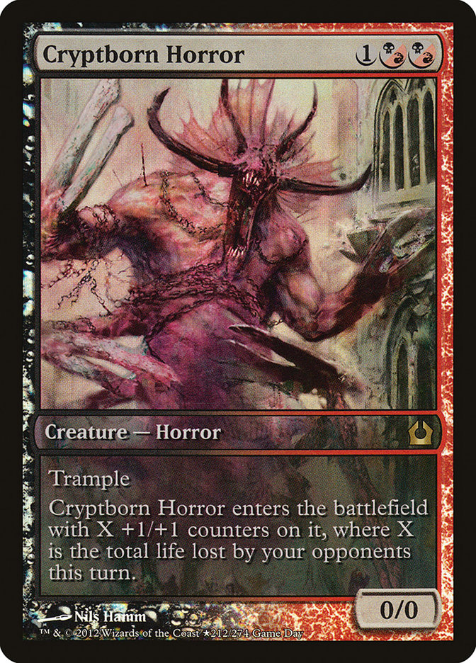 Cryptborn Horror (Game Day) (Extended Art) [Return to Ravnica Promos] | L.A. Mood Comics and Games
