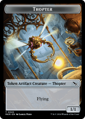 Thopter (0020) // Voja Fenstalker Double-Sided Token [Murders at Karlov Manor Tokens] | L.A. Mood Comics and Games