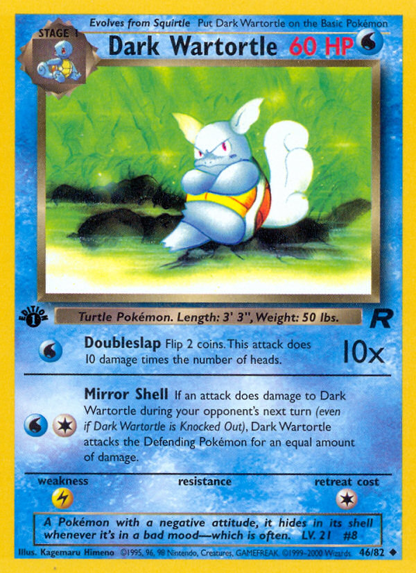 Dark Wartortle (46/82) [Team Rocket 1st Edition] | L.A. Mood Comics and Games