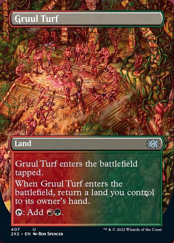 Gruul Turf (Borderless Alternate Art) [Double Masters 2022] | L.A. Mood Comics and Games