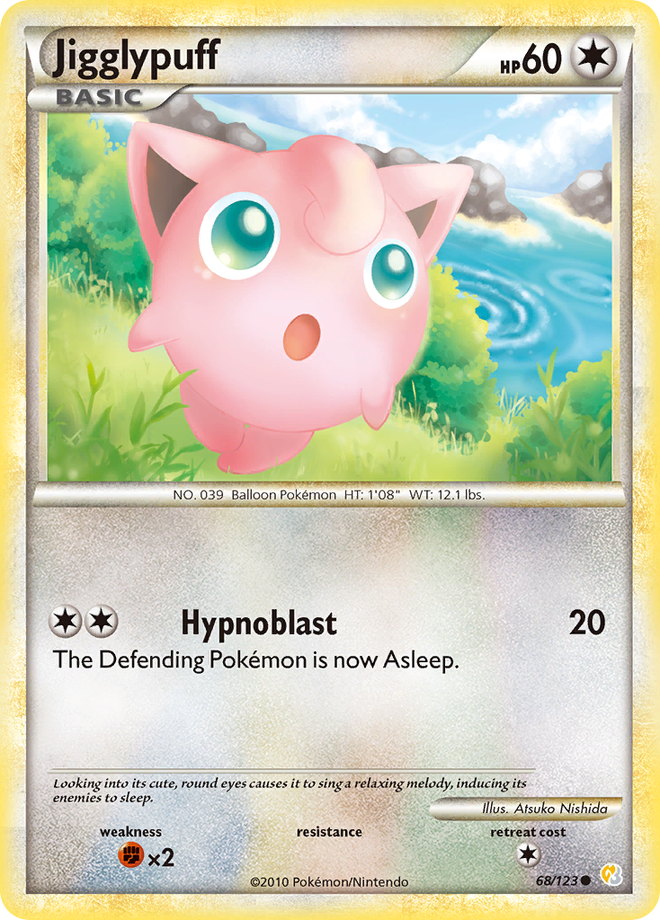 Jigglypuff (68/123) [HeartGold & SoulSilver: Base Set] | L.A. Mood Comics and Games