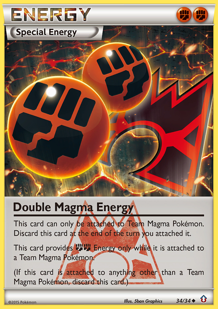 Double Magma Energy (34/34) [XY: Double Crisis] | L.A. Mood Comics and Games