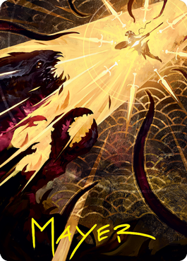 Defiant Strike Art Card (Gold-Stamped Signature) [Strixhaven: School of Mages Art Series] | L.A. Mood Comics and Games