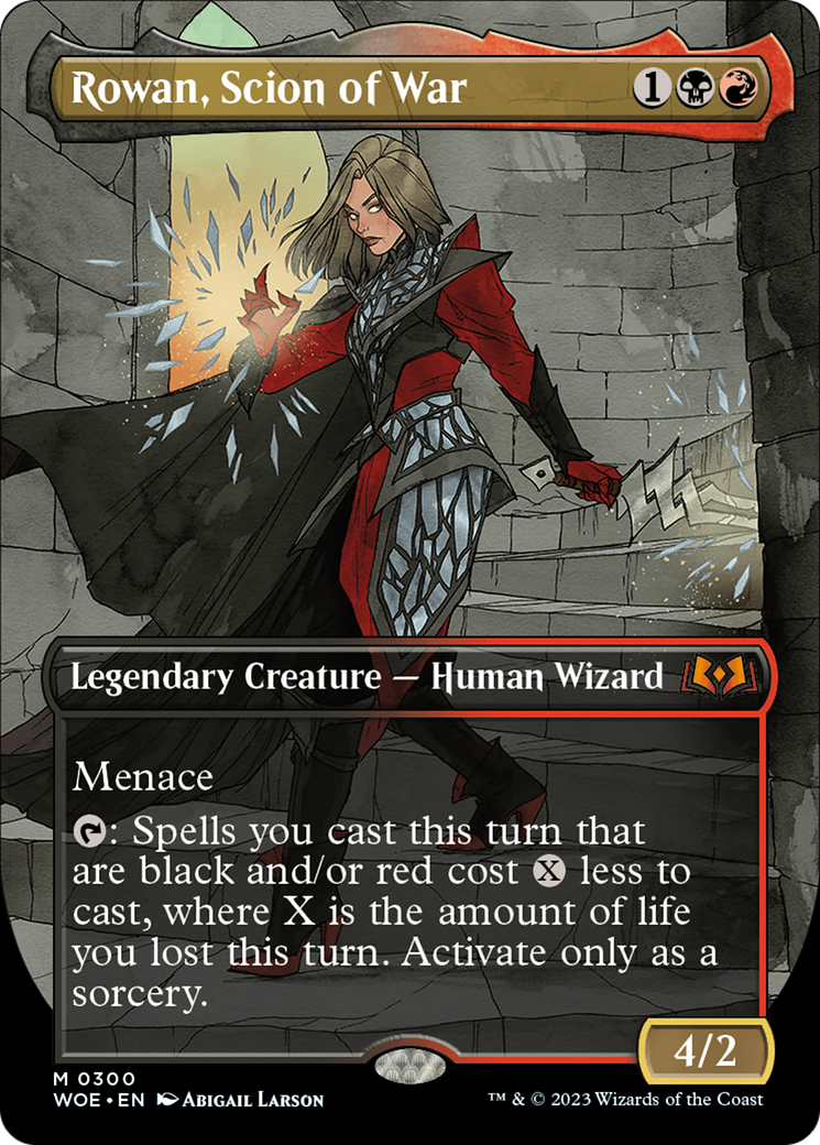 Rowan, Scion of War (Borderless Alternate Art) [Wilds of Eldraine] | L.A. Mood Comics and Games