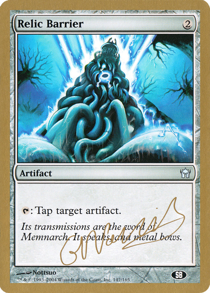 Relic Barrier (Gabriel Nassif) (SB) [World Championship Decks 2004] | L.A. Mood Comics and Games