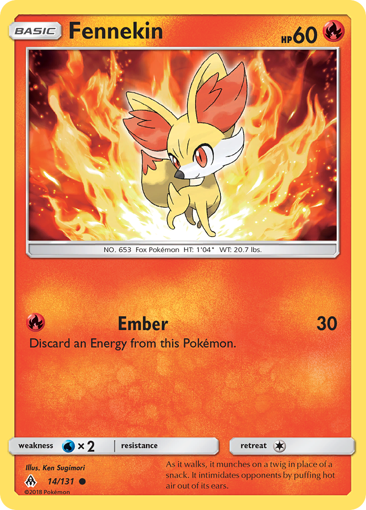 Fennekin (14/131) [Sun & Moon: Forbidden Light] | L.A. Mood Comics and Games