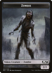 Treasure // Zombie Double-Sided Token [Core Set 2021 Tokens] | L.A. Mood Comics and Games