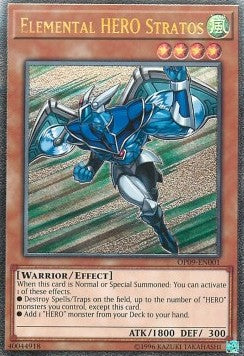 Elemental HERO Stratos [OP09-EN001] Ultimate Rare | L.A. Mood Comics and Games