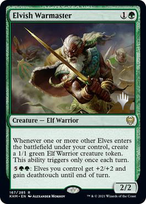 Elvish Warmaster (Promo Pack) [Kaldheim Promos] | L.A. Mood Comics and Games