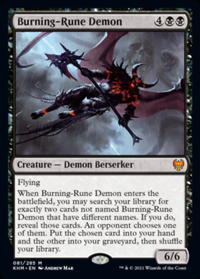 Burning-Rune Demon [Kaldheim] | L.A. Mood Comics and Games