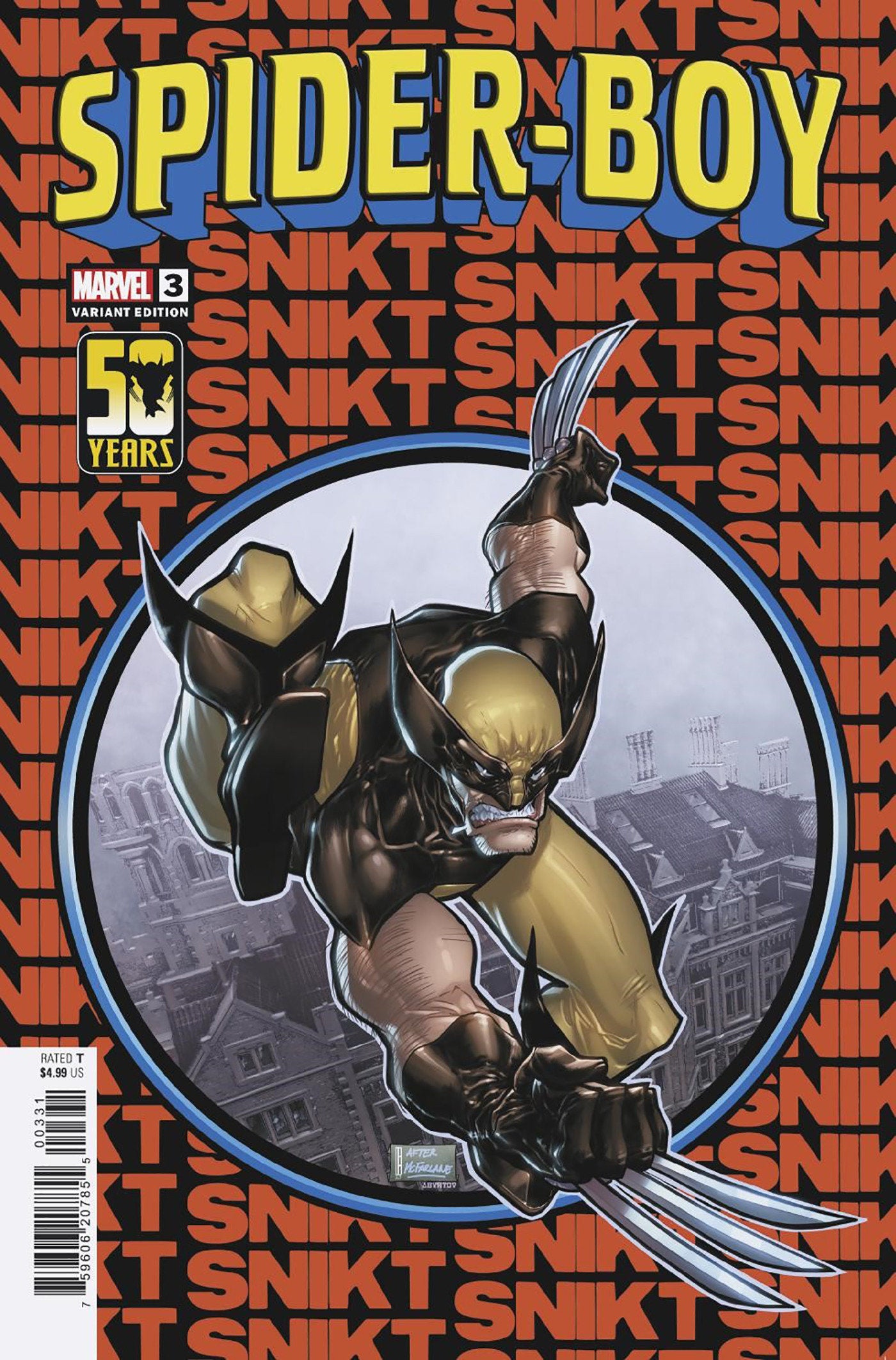Spider-Boy 3 David Baldeon Wolverine Wolverine Wolverine Variant | L.A. Mood Comics and Games