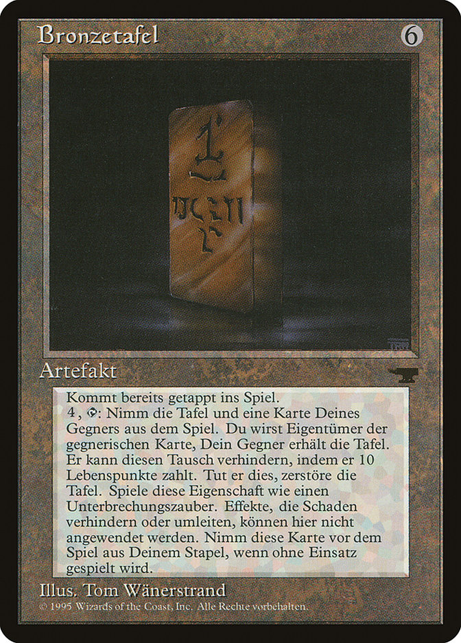Bronze Tablet (German) - "Bronzetafel" [Renaissance] | L.A. Mood Comics and Games