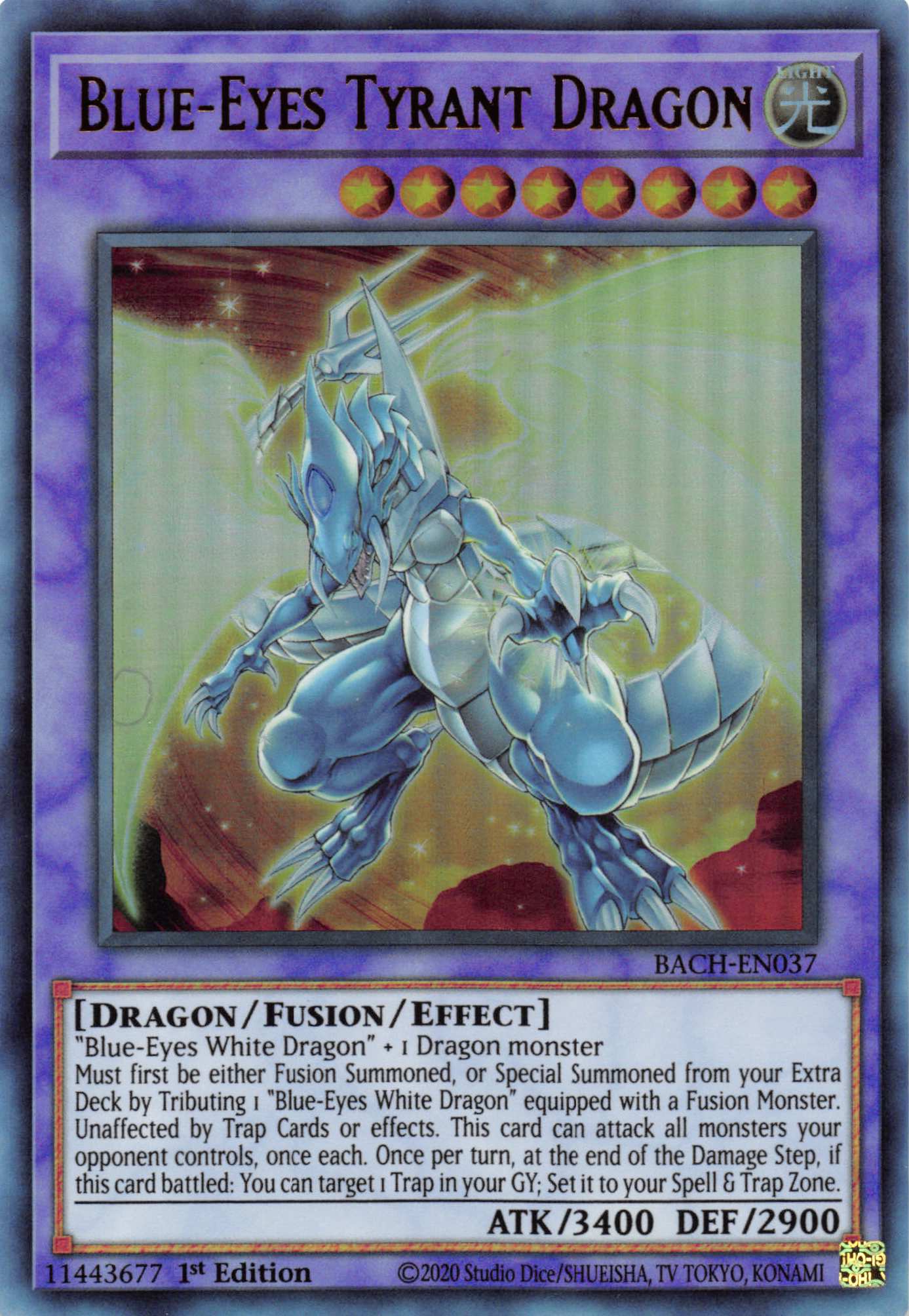 Blue-Eyes Tyrant Dragon [BACH-EN037] Ultra Rare | L.A. Mood Comics and Games