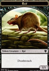 Rat // Cat Double-Sided Token [Commander 2017 Tokens] | L.A. Mood Comics and Games