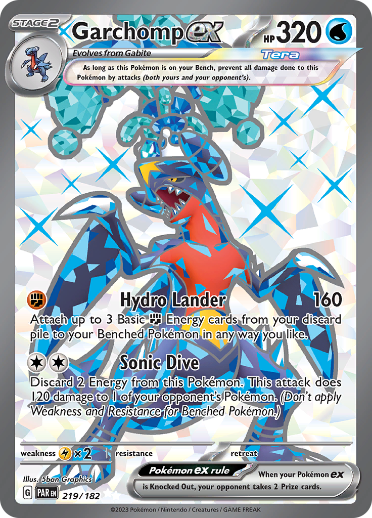 Garchomp ex (219/182) [Scarlet & Violet: Paradox Rift] | L.A. Mood Comics and Games