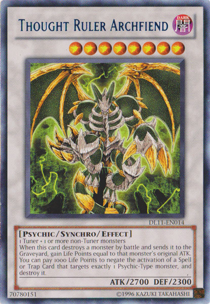 Thought Ruler Archfiend (Blue) [DL11-EN014] Rare | L.A. Mood Comics and Games