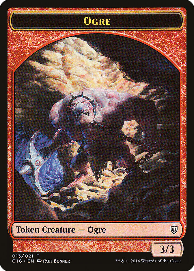 Ogre // Bird (007) Double-Sided Token [Commander 2016 Tokens] | L.A. Mood Comics and Games