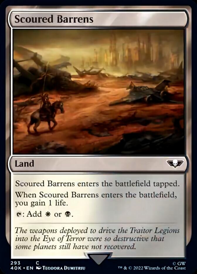 Scoured Barrens (Surge Foil) [Warhammer 40,000] | L.A. Mood Comics and Games