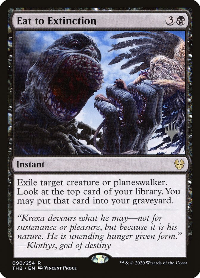 Eat to Extinction (Promo Pack) [Theros Beyond Death Promos] | L.A. Mood Comics and Games