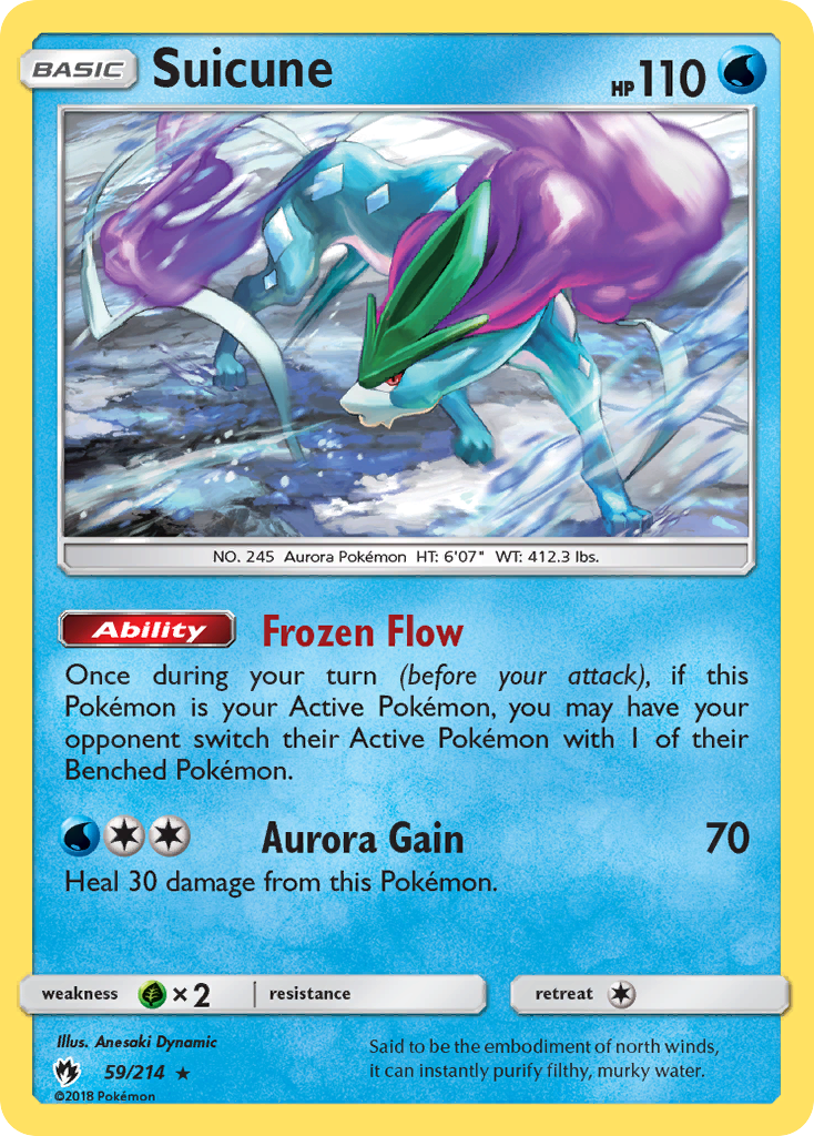 Suicune (59/214) [Sun & Moon: Lost Thunder] | L.A. Mood Comics and Games