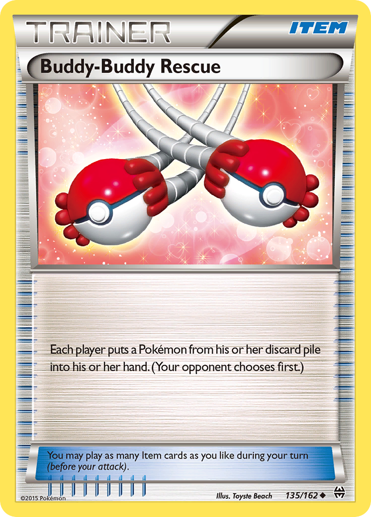 Buddy-Buddy Rescue (135/162) [XY: BREAKthrough] | L.A. Mood Comics and Games