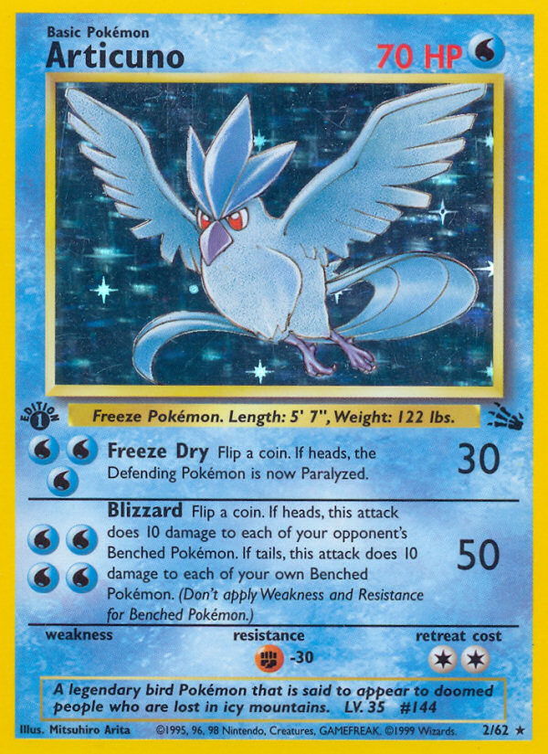 Articuno (2/62) [Fossil 1st Edition] | L.A. Mood Comics and Games