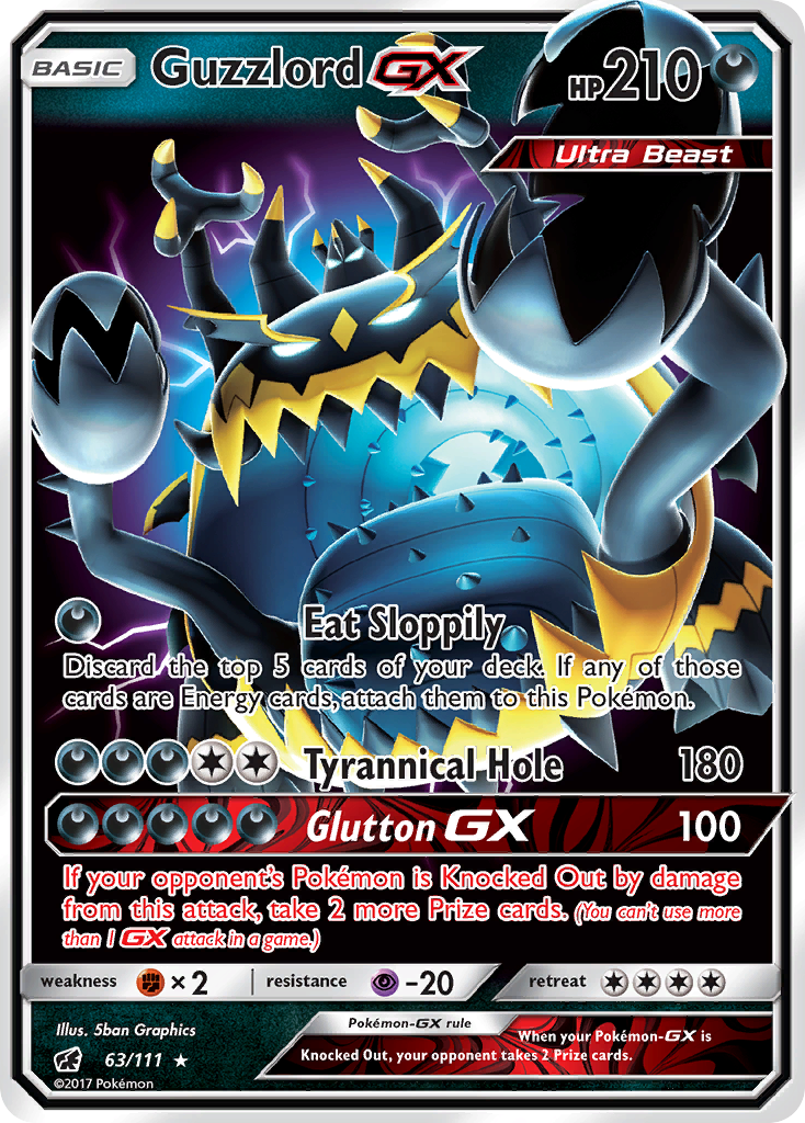 Guzzlord GX (63/111) [Sun & Moon: Crimson Invasion] | L.A. Mood Comics and Games