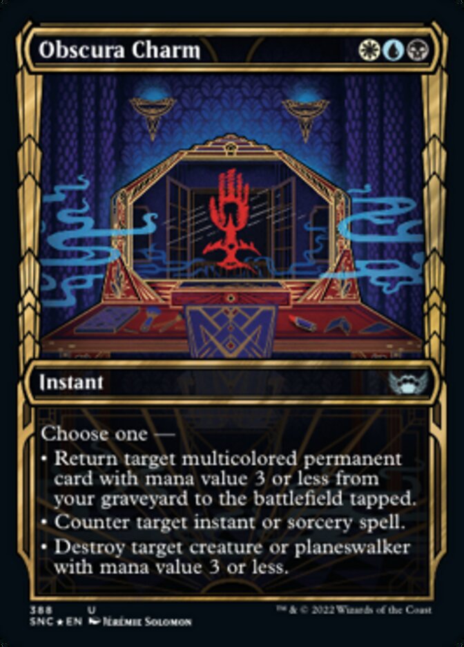Obscura Charm (Showcase Golden Age Gilded Foil) [Streets of New Capenna] | L.A. Mood Comics and Games