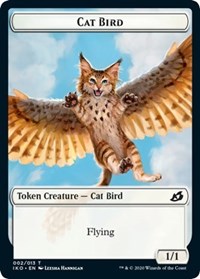 Cat Bird // Human Soldier (004) Double-Sided Token [Ikoria: Lair of Behemoths Tokens] | L.A. Mood Comics and Games