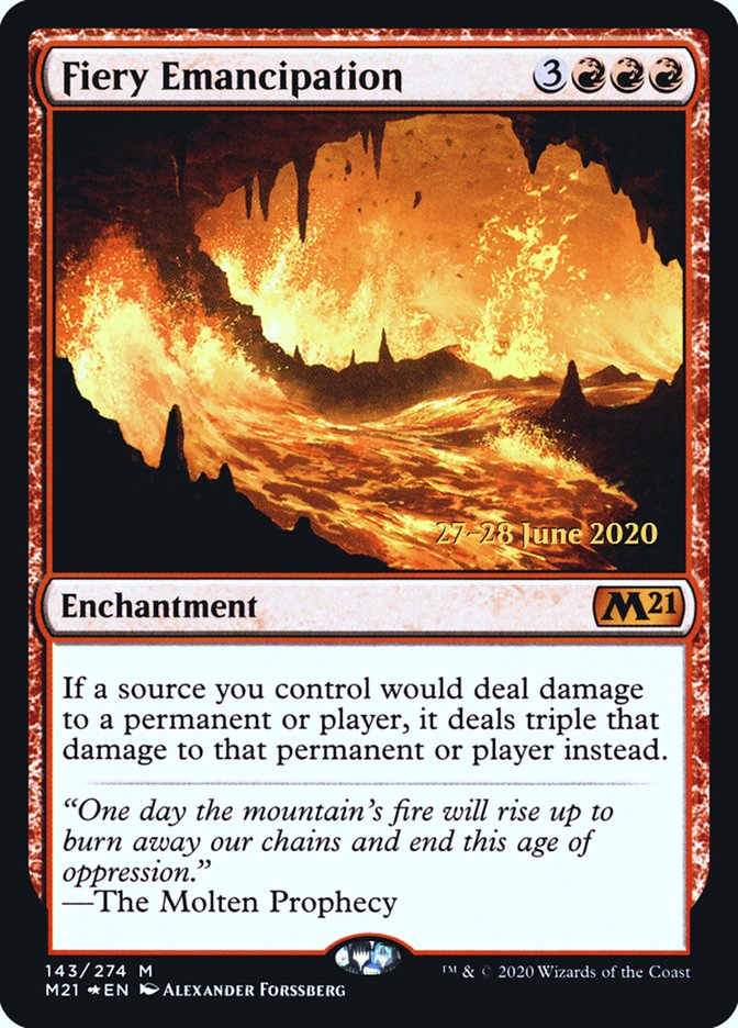Fiery Emancipation [Core Set 2021 Prerelease Promos] | L.A. Mood Comics and Games