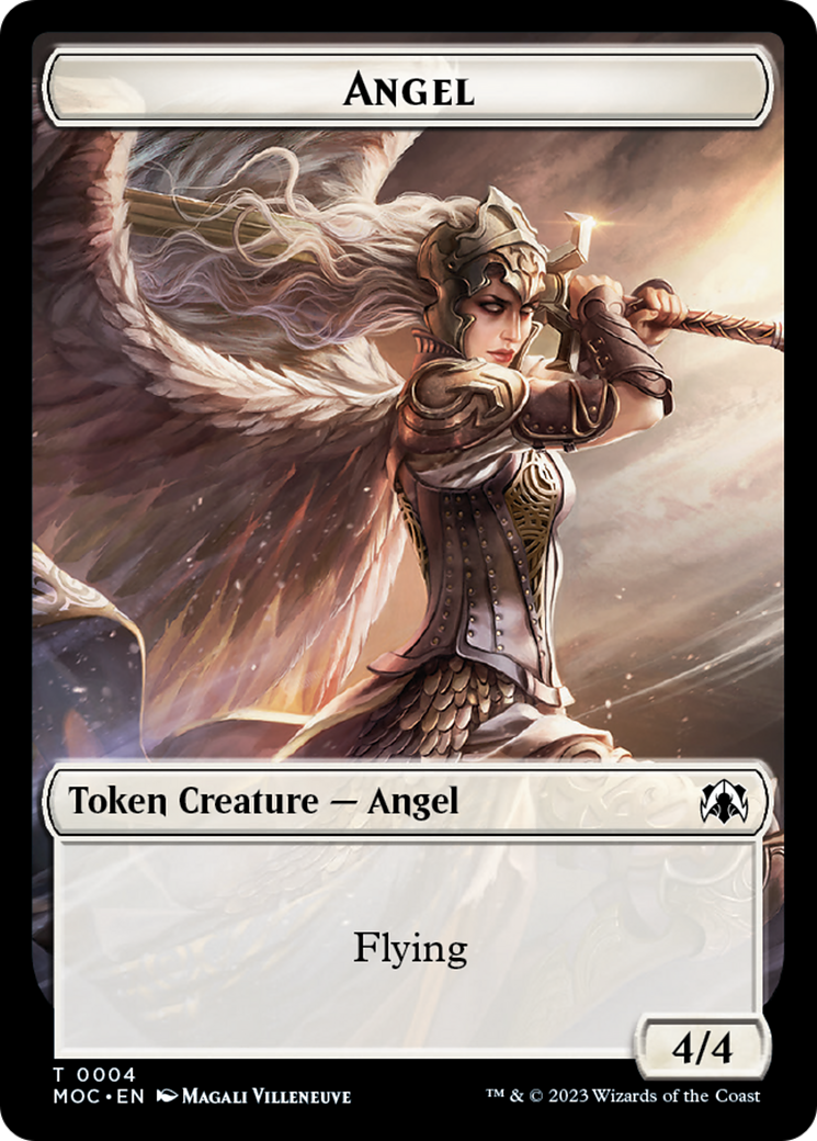 Eldrazi // Angel (4) Double-Sided Token [March of the Machine Commander Tokens] | L.A. Mood Comics and Games