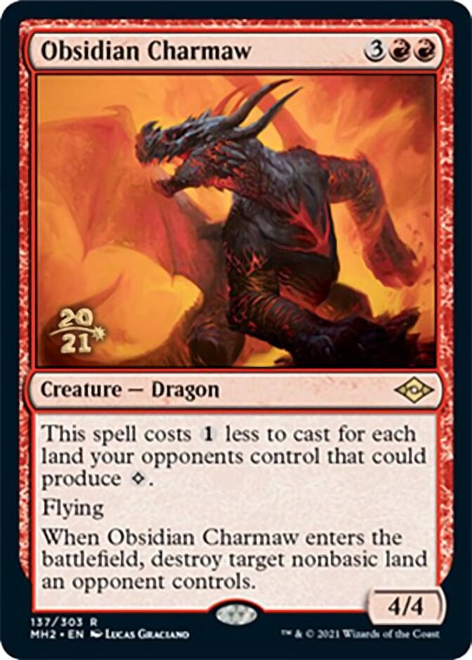 Obsidian Charmaw [Modern Horizons 2 Prerelease Promos] | L.A. Mood Comics and Games