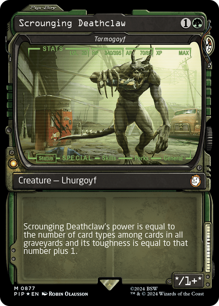 Scrounging Deathclaw - Tarmogoyf (Showcase) (Surge Foil) [Fallout] | L.A. Mood Comics and Games