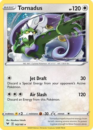 Tornadus (142/185) (Cosmos Holo) [Sword & Shield: Vivid Voltage] | L.A. Mood Comics and Games