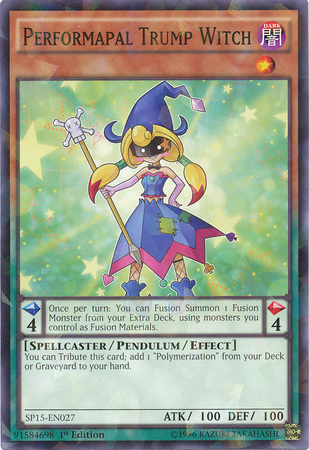 Performapal Trump Witch [SP15-EN027] Shatterfoil Rare | L.A. Mood Comics and Games