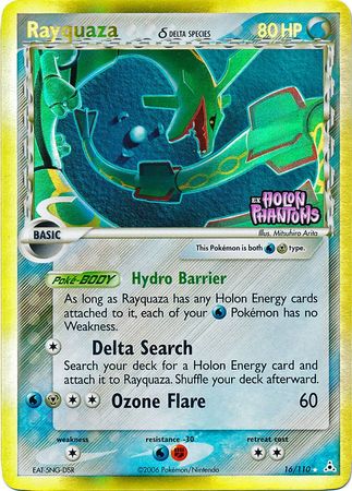 Rayquaza (16/110) (Delta Species) (Stamped) [EX: Holon Phantoms] | L.A. Mood Comics and Games