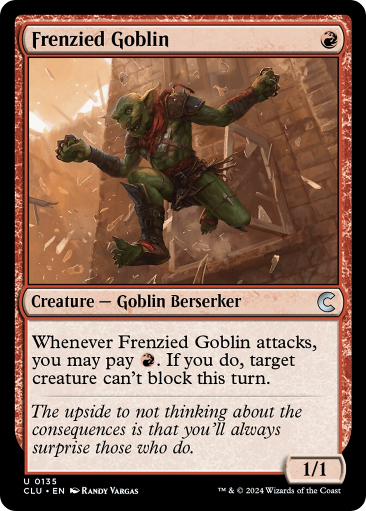 Frenzied Goblin [Ravnica: Clue Edition] | L.A. Mood Comics and Games