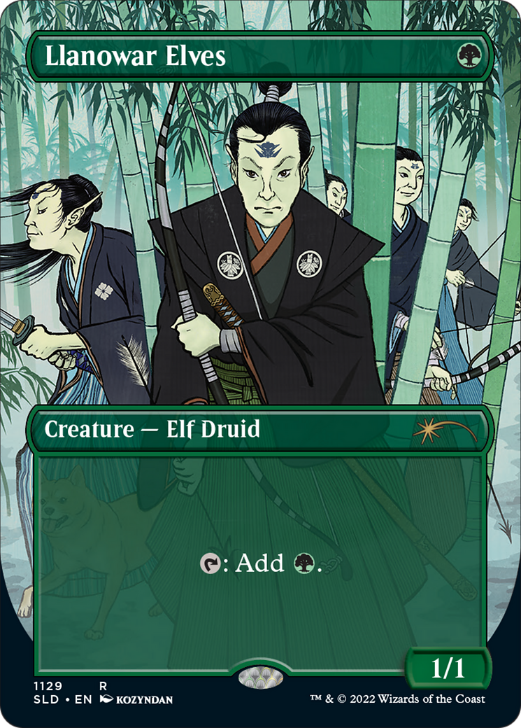 Llanowar Elves (Borderless) [Secret Lair Drop Series] | L.A. Mood Comics and Games