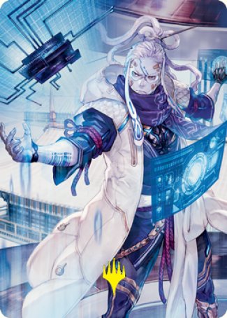 Tameshi, Reality Architect 2 Art Card (Gold-Stamped Signature) [Kamigawa: Neon Dynasty Art Series] | L.A. Mood Comics and Games