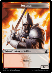 Elf Knight // Soldier Double-Sided Token [Ravnica Remastered Tokens] | L.A. Mood Comics and Games
