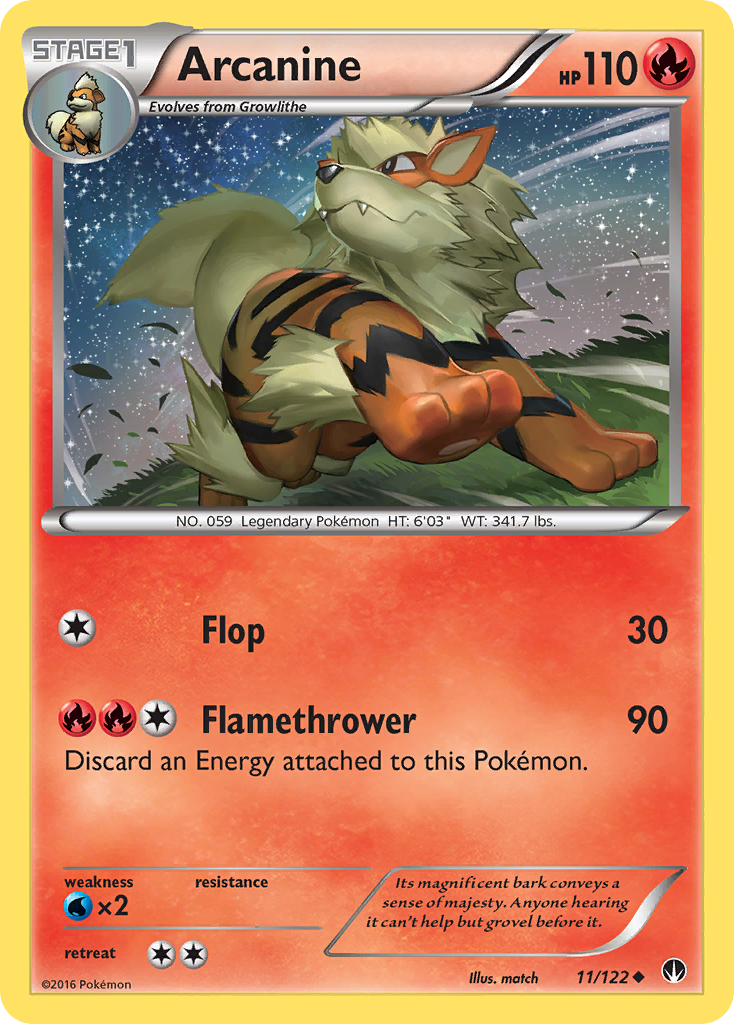 Arcanine (11/122) [XY: BREAKpoint] | L.A. Mood Comics and Games