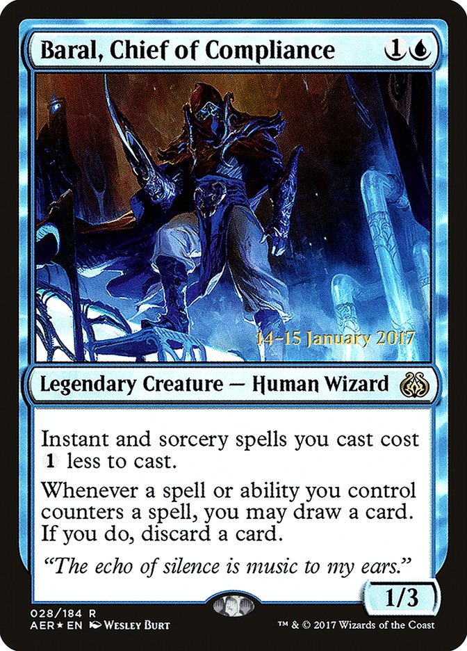 Baral, Chief of Compliance [Aether Revolt Prerelease Promos] | L.A. Mood Comics and Games