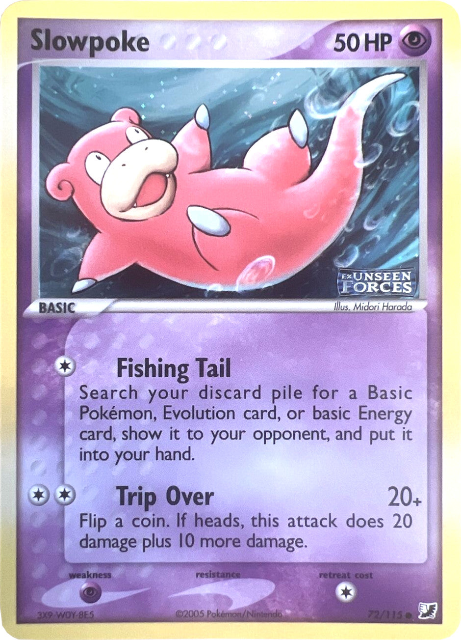 Slowpoke (72/115) (Stamped) [EX: Unseen Forces] | L.A. Mood Comics and Games