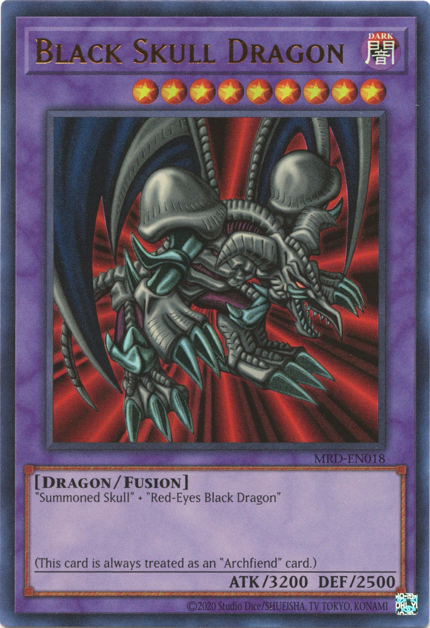 Black Skull Dragon (25th Anniversary) [MRD-EN018] Ultra Rare | L.A. Mood Comics and Games