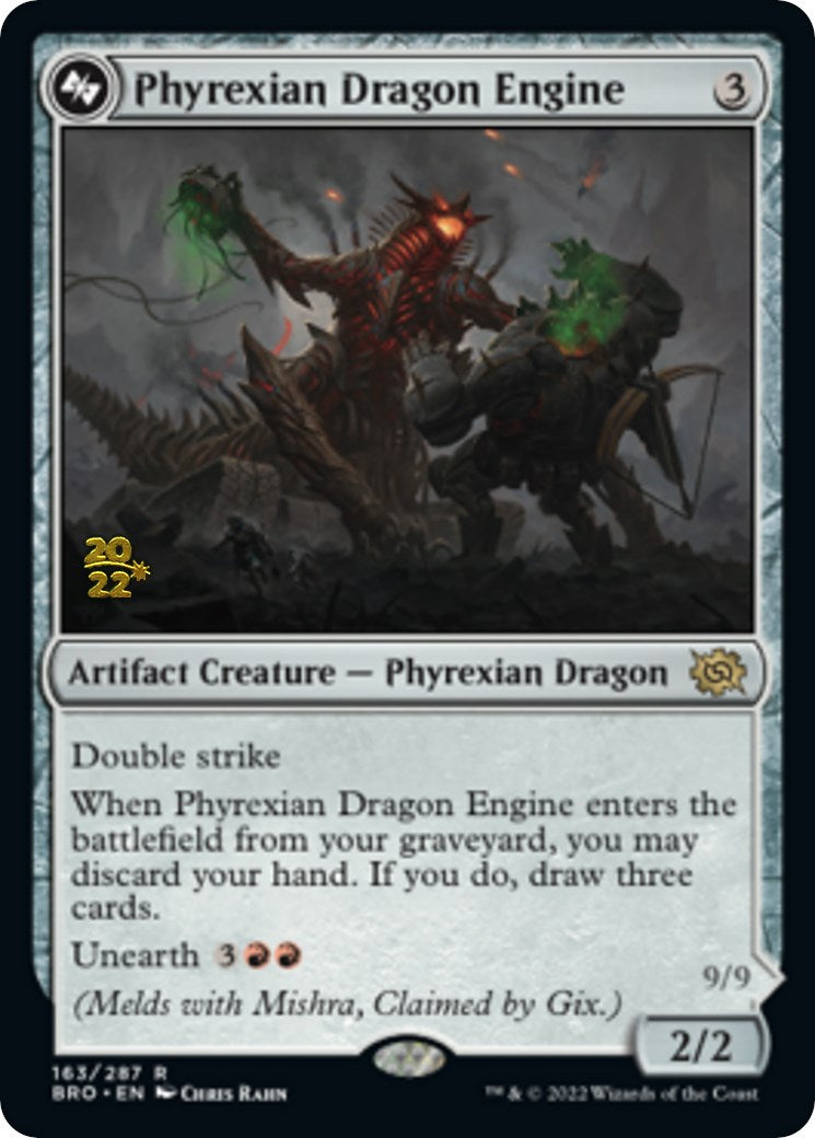 Phyrexian Dragon Engine [The Brothers' War Prerelease Promos] | L.A. Mood Comics and Games