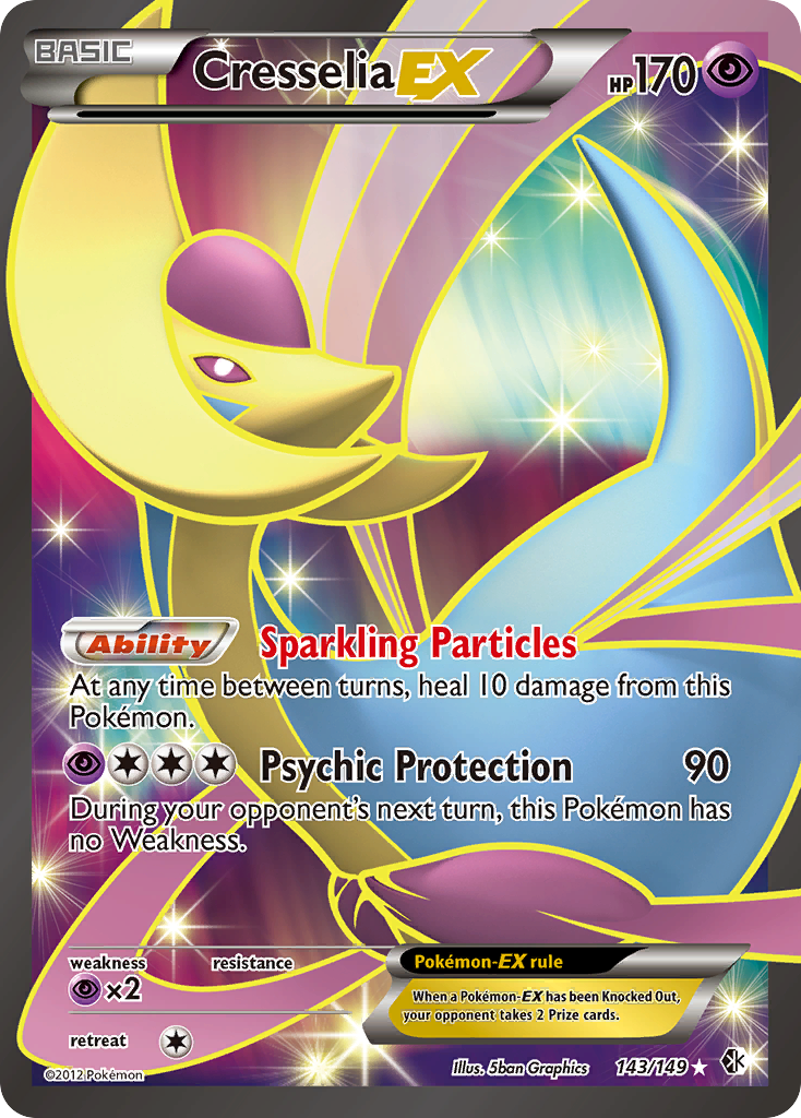 Cresselia EX (143/149) [Black & White: Boundaries Crossed] | L.A. Mood Comics and Games