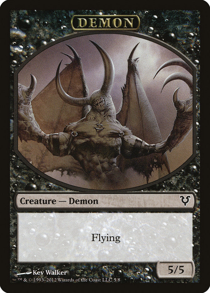 Demon Token [Avacyn Restored Tokens] | L.A. Mood Comics and Games