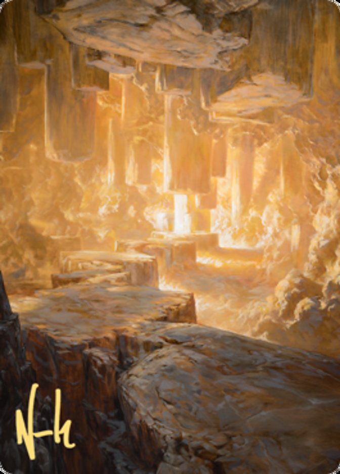 Pillarverge Pathway Art Card (Gold-Stamped Signature) [Zendikar Rising Art Series] | L.A. Mood Comics and Games